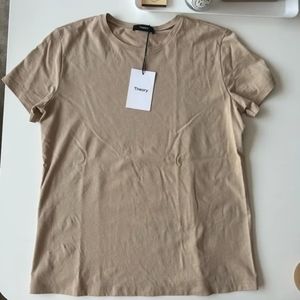 NWT! Theory Women’s Taupe Tan T Shirt Size Small